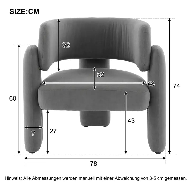 Chique Grijze Loungestoel