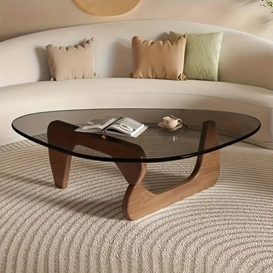 1pc Moderne Minimalistische Ovaal Koffietafel