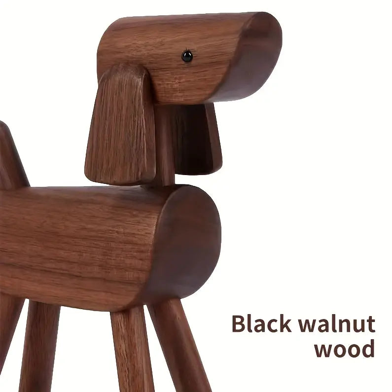 Uniek Zwarte Walnoot Massief Hout Decor